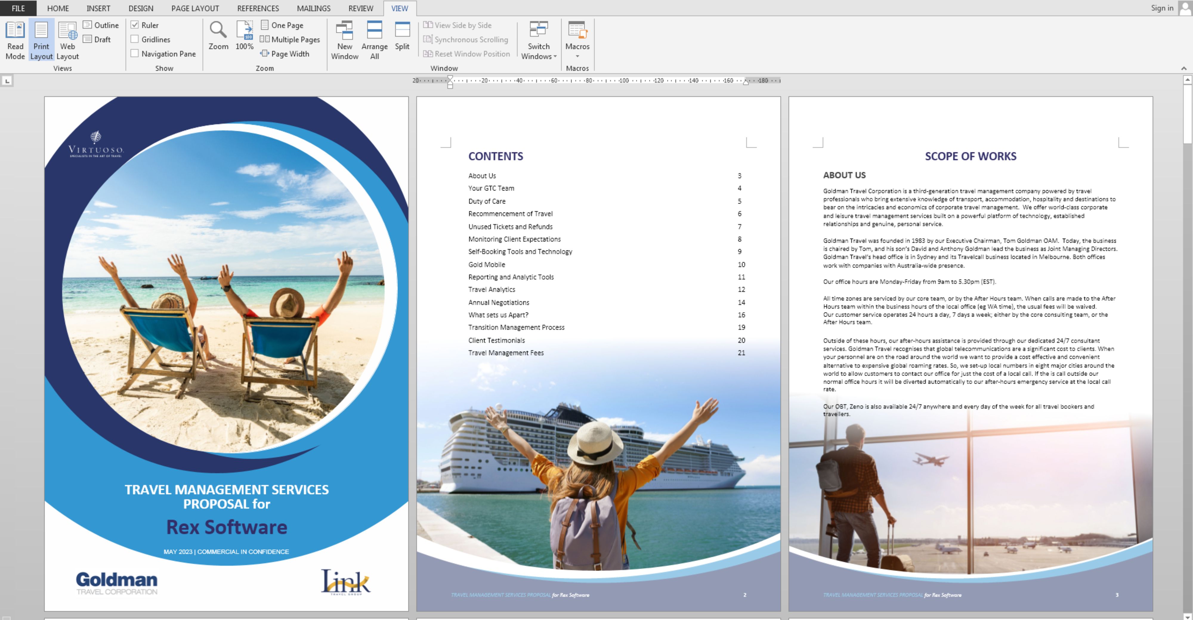 Catalogue Design by nng for Goldman Travel Corporation | Design #30634994