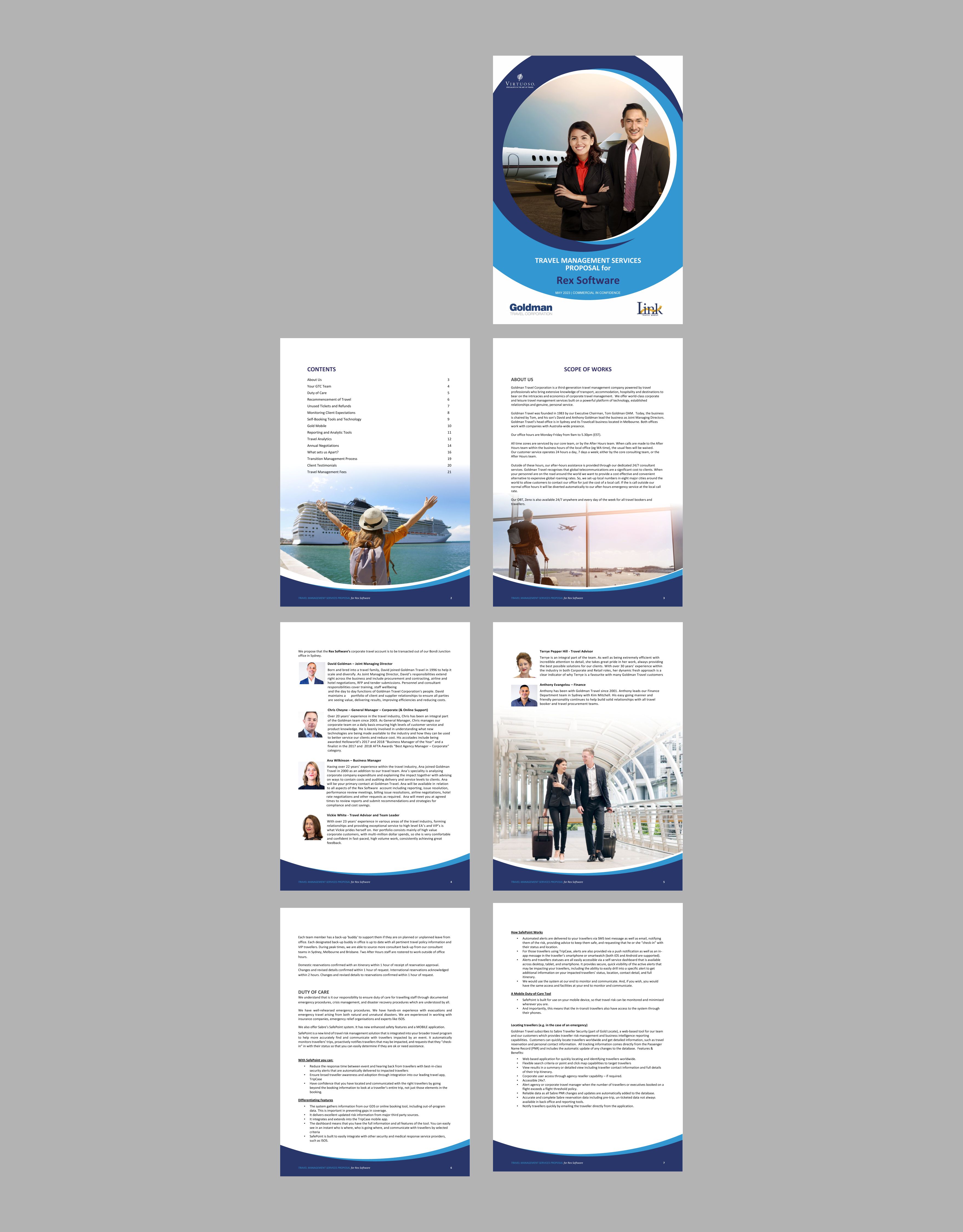 Catalogue Design by nng for Goldman Travel Corporation | Design #30671767