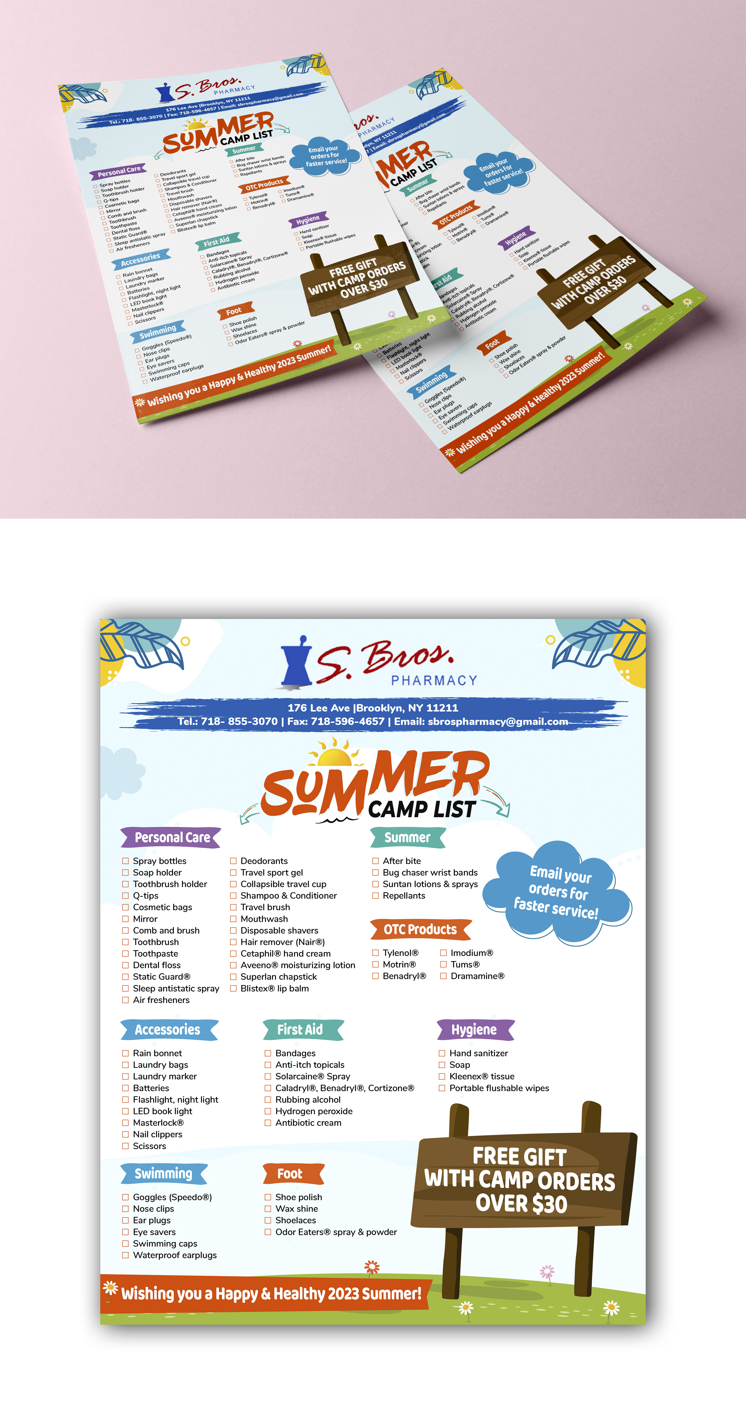 Diseño de Flyer por Design Athics para S Bros Pharmacy | Diseño: #30585785