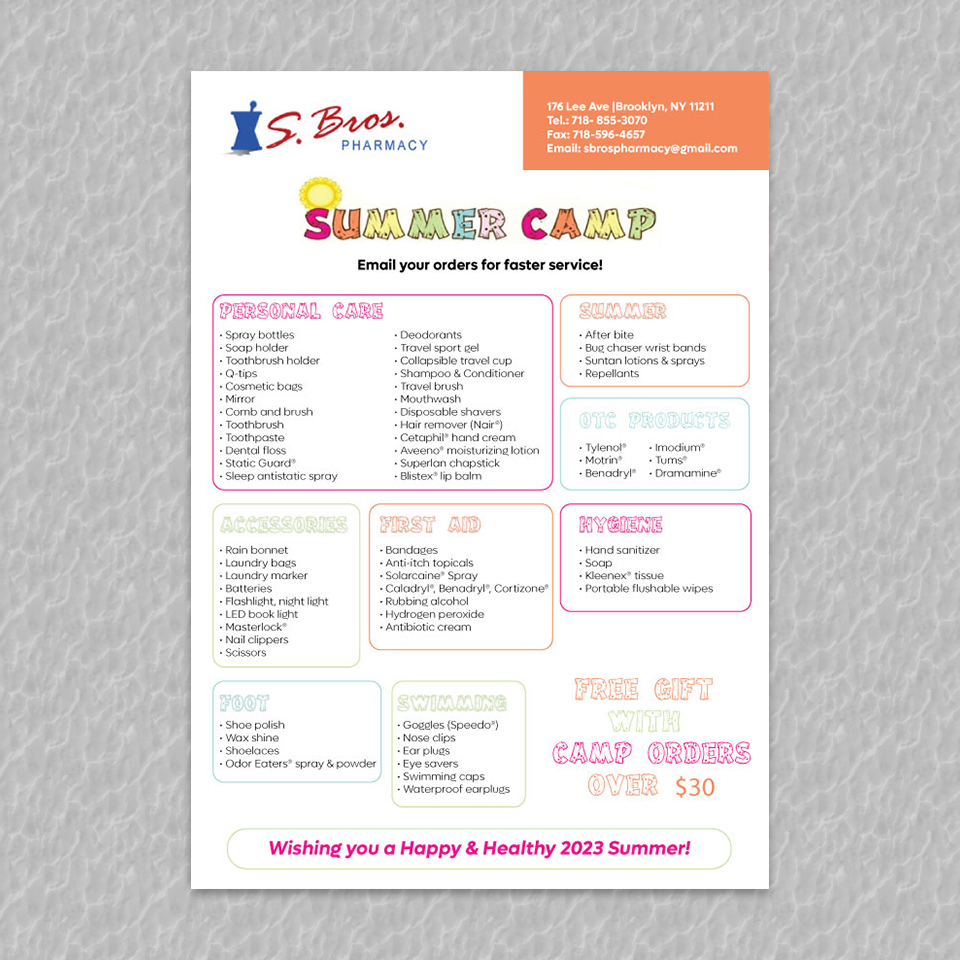 Diseño de Flyer por YourLogoMaster para S Bros Pharmacy | Diseño #30579930