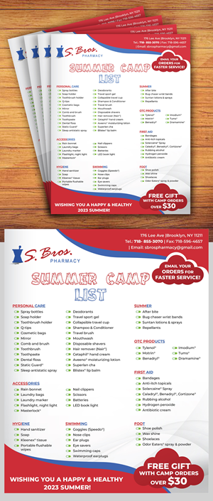 Flyer-Design von creativemood438 für S Bros Pharmacy | Design: #30577497