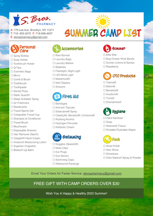 Diseño de Flyer por G3 Designs para S Bros Pharmacy | Diseño: #30577687