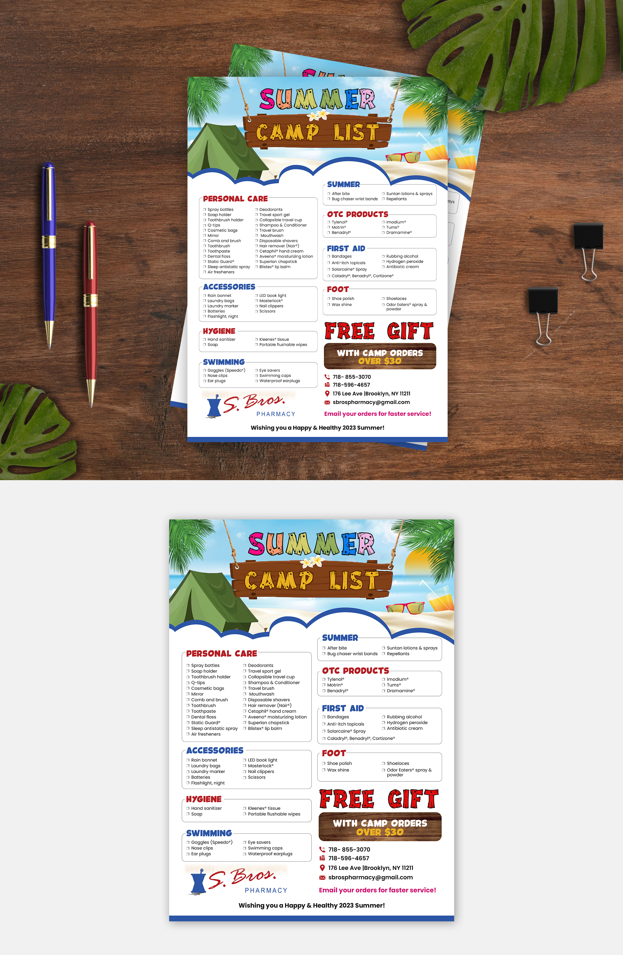 Design de Flyer par debdesign pour S Bros Pharmacy | Design #30578018
