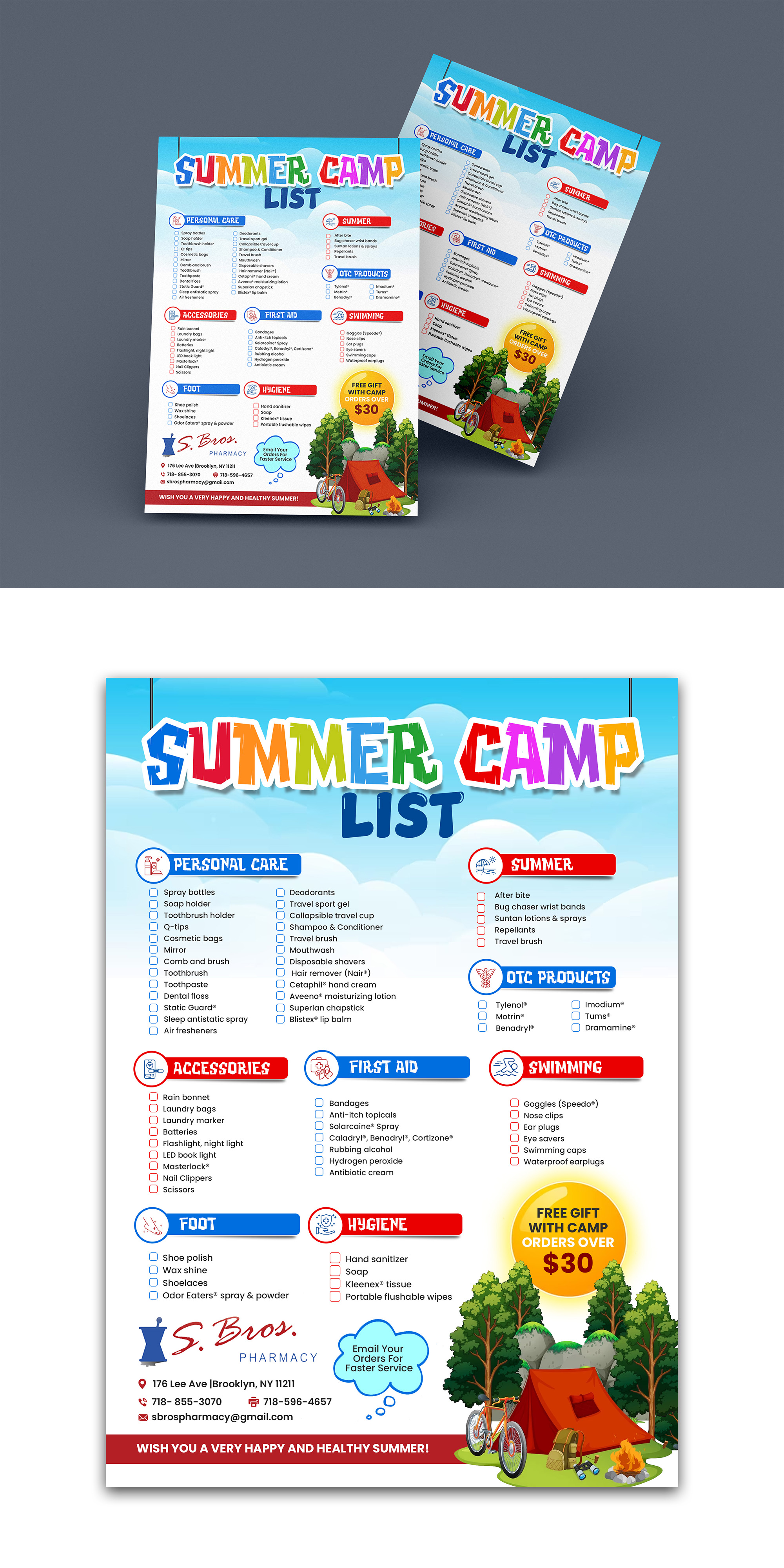 Diseño de Flyer por debdesign para S Bros Pharmacy | Diseño #30578118