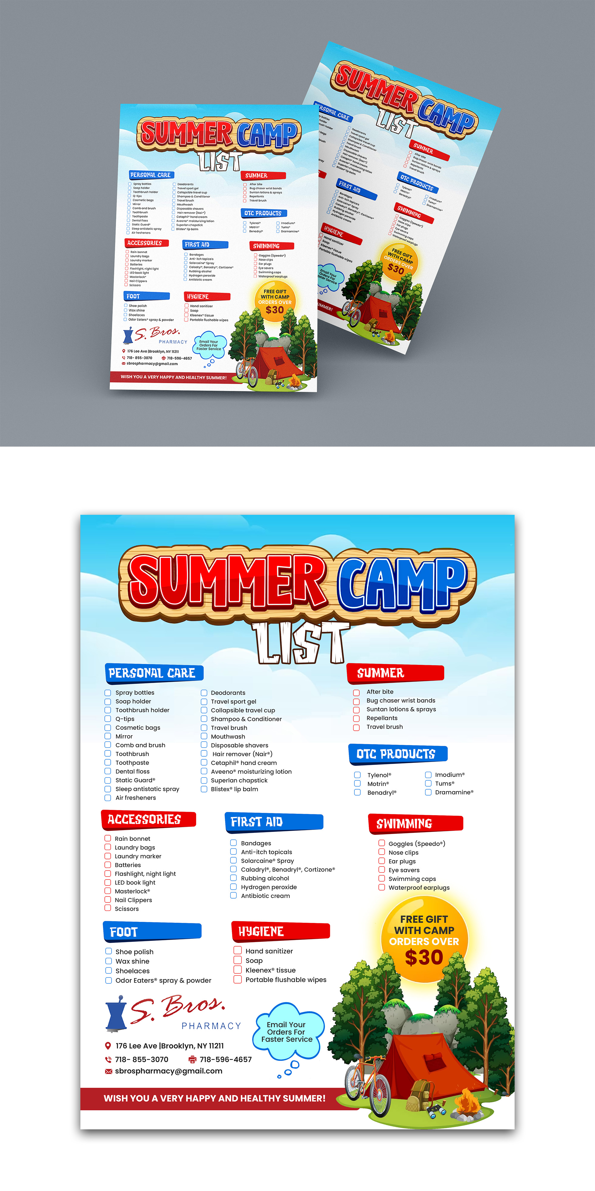 Design de Flyer par debdesign pour S Bros Pharmacy | Design #30578119