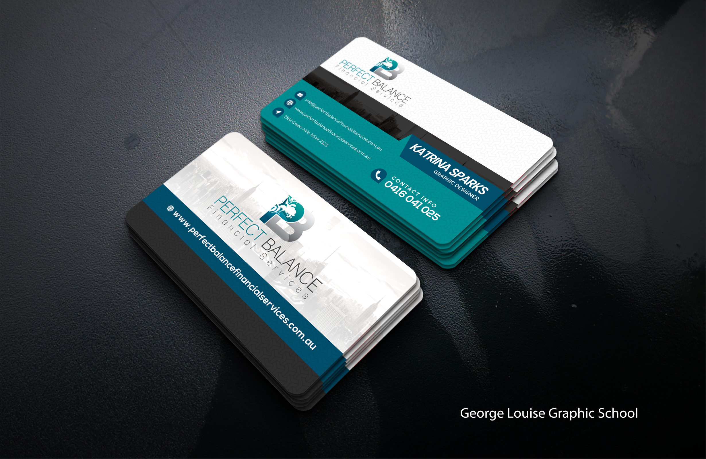 Business Card Design by George_Louis for Perfect Balance Financial Services | Design #30621892