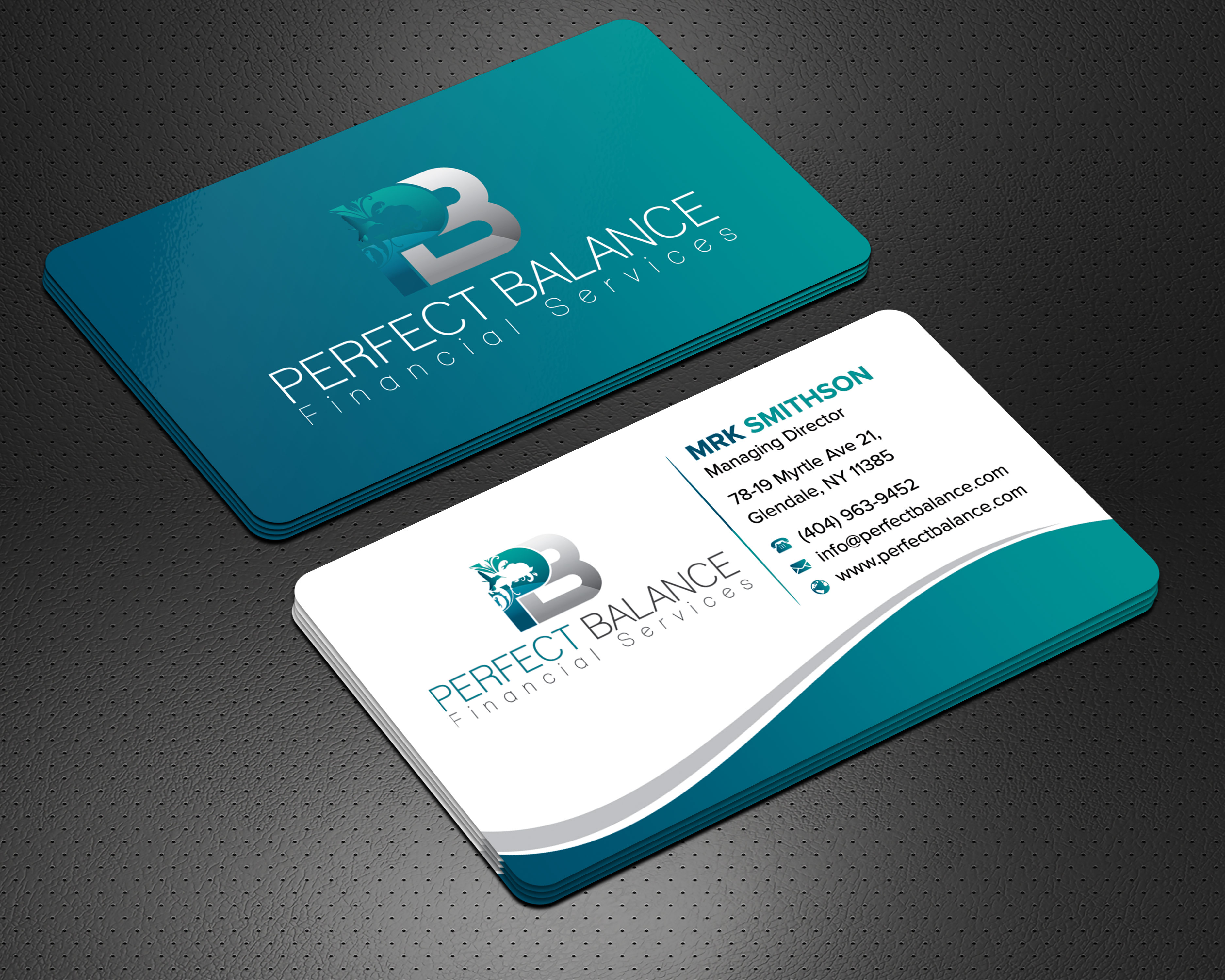 Design de Carte de Visite par sadikul islam pour Perfect Balance Financial Services | Design #30581810