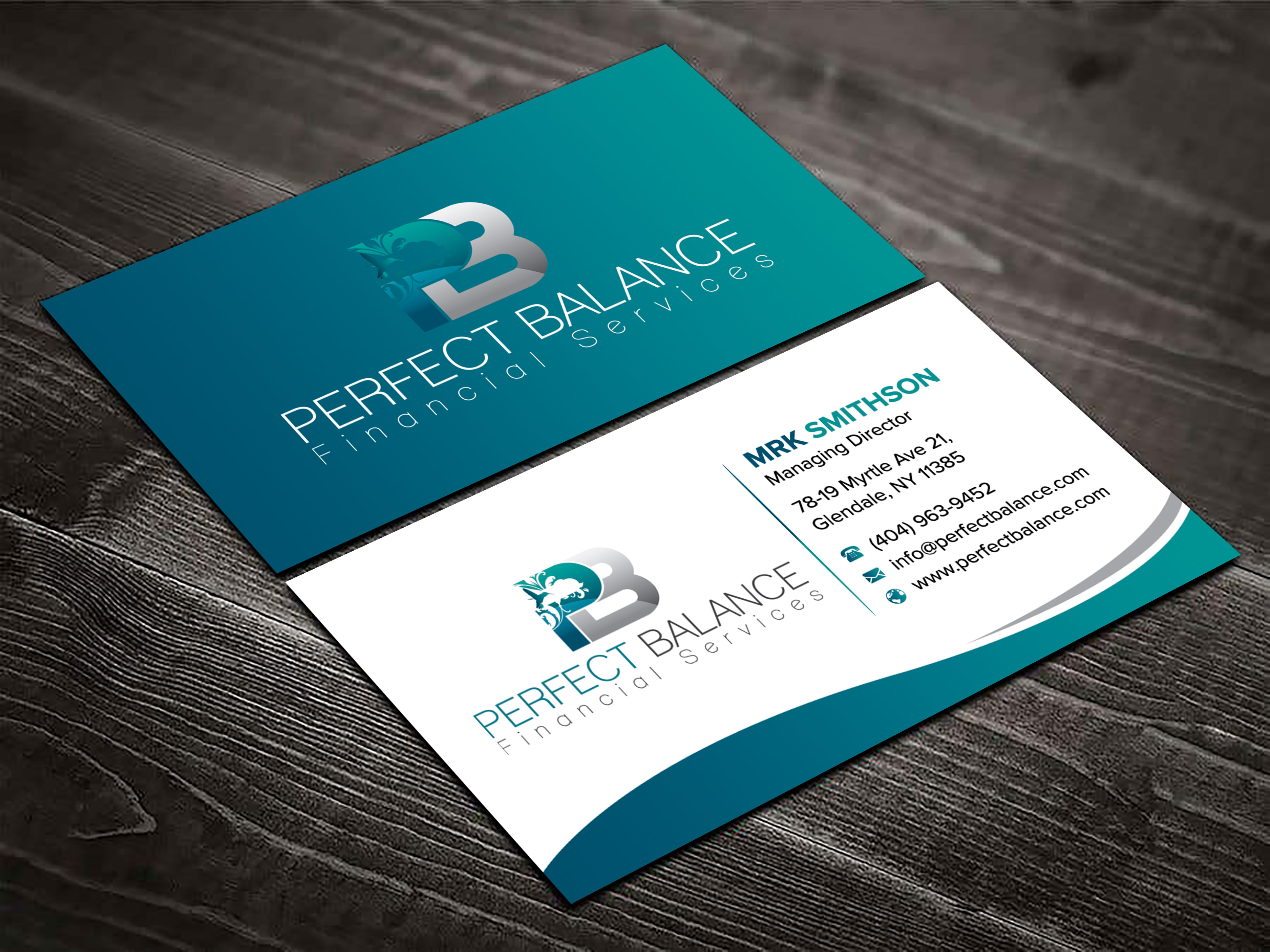 Design de Carte de Visite par sadikul islam pour Perfect Balance Financial Services | Design #30581829