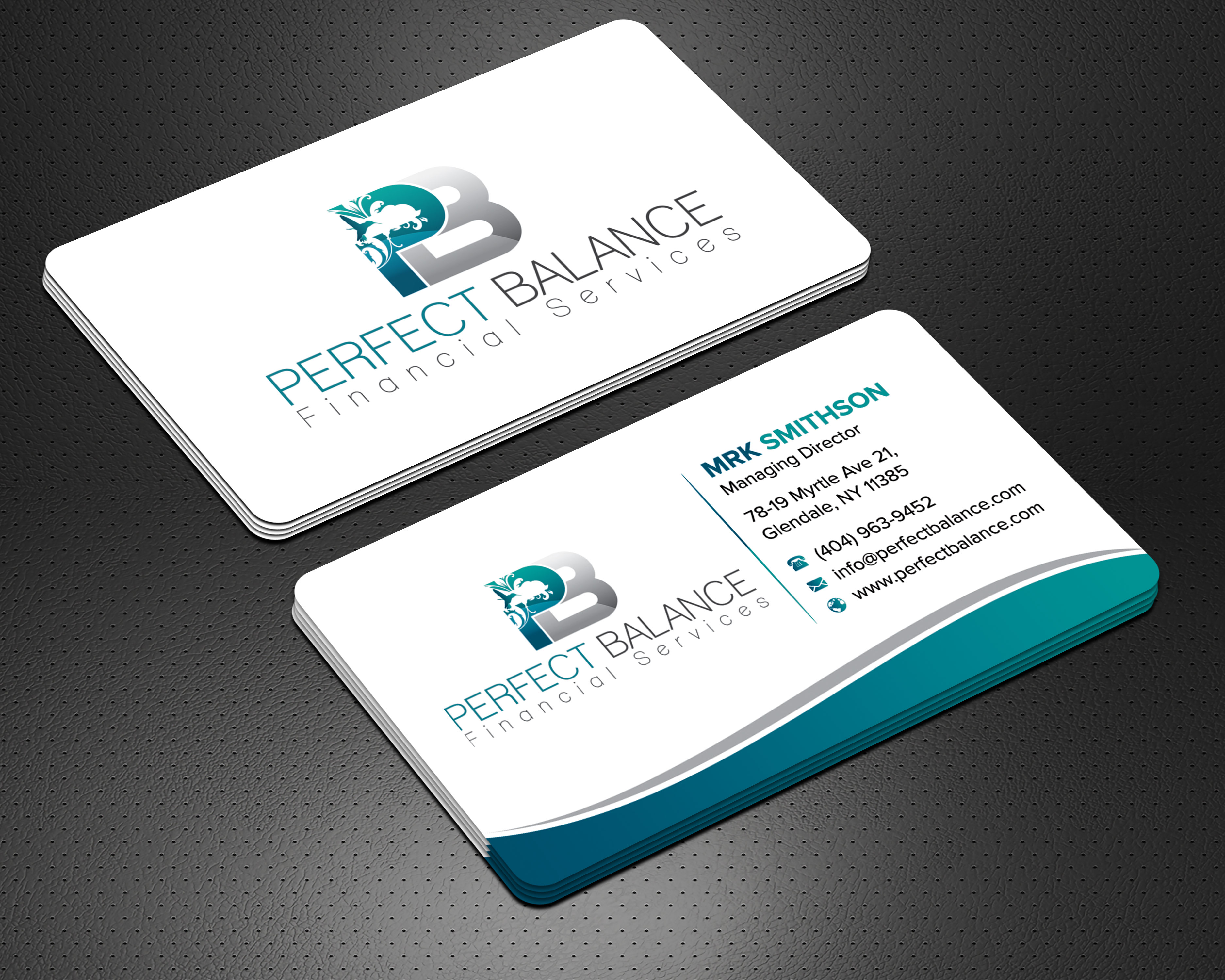 Design de Carte de Visite par sadikul islam pour Perfect Balance Financial Services | Design #30581832