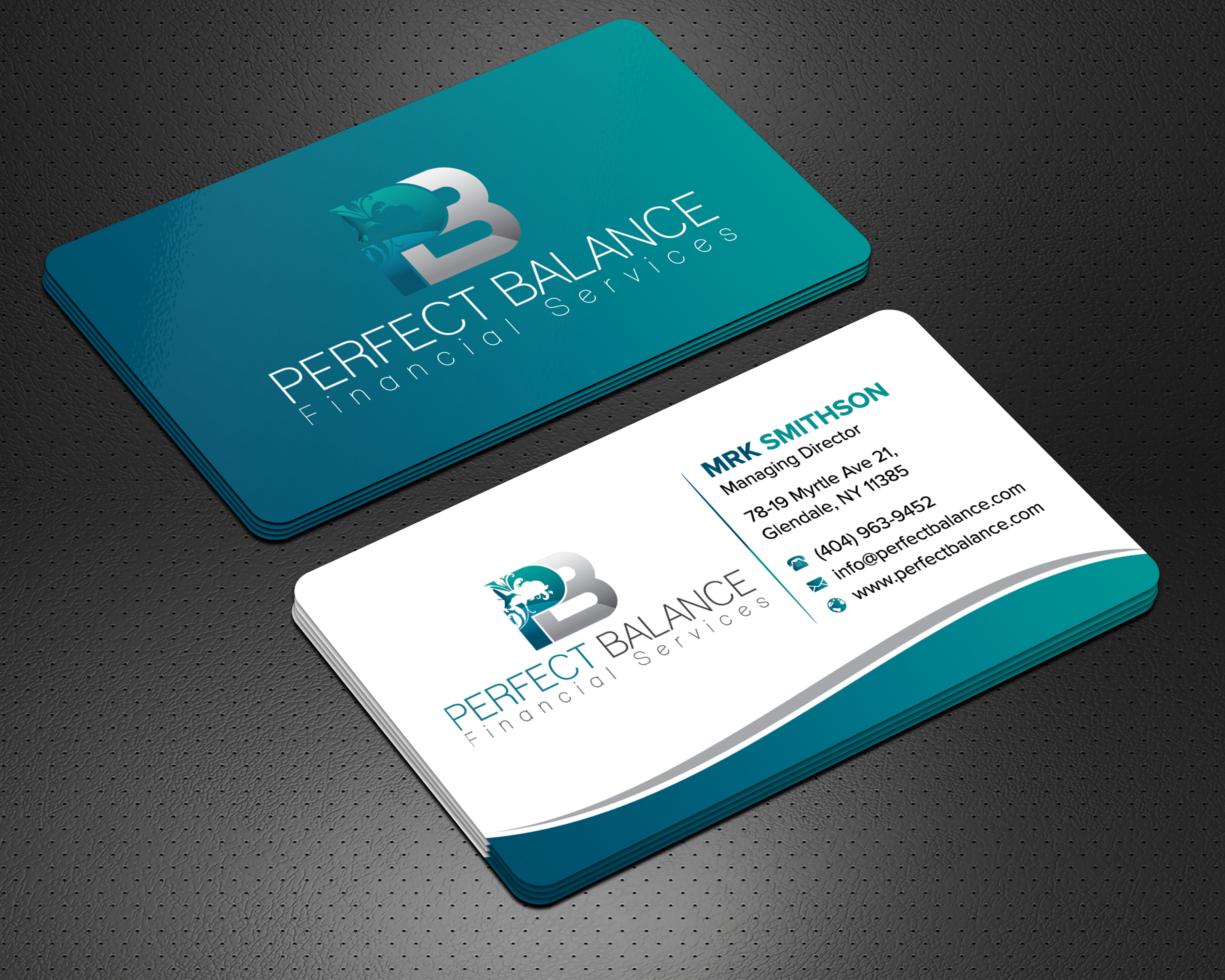 Design de Carte de Visite par sadikul islam pour Perfect Balance Financial Services | Design #30581852