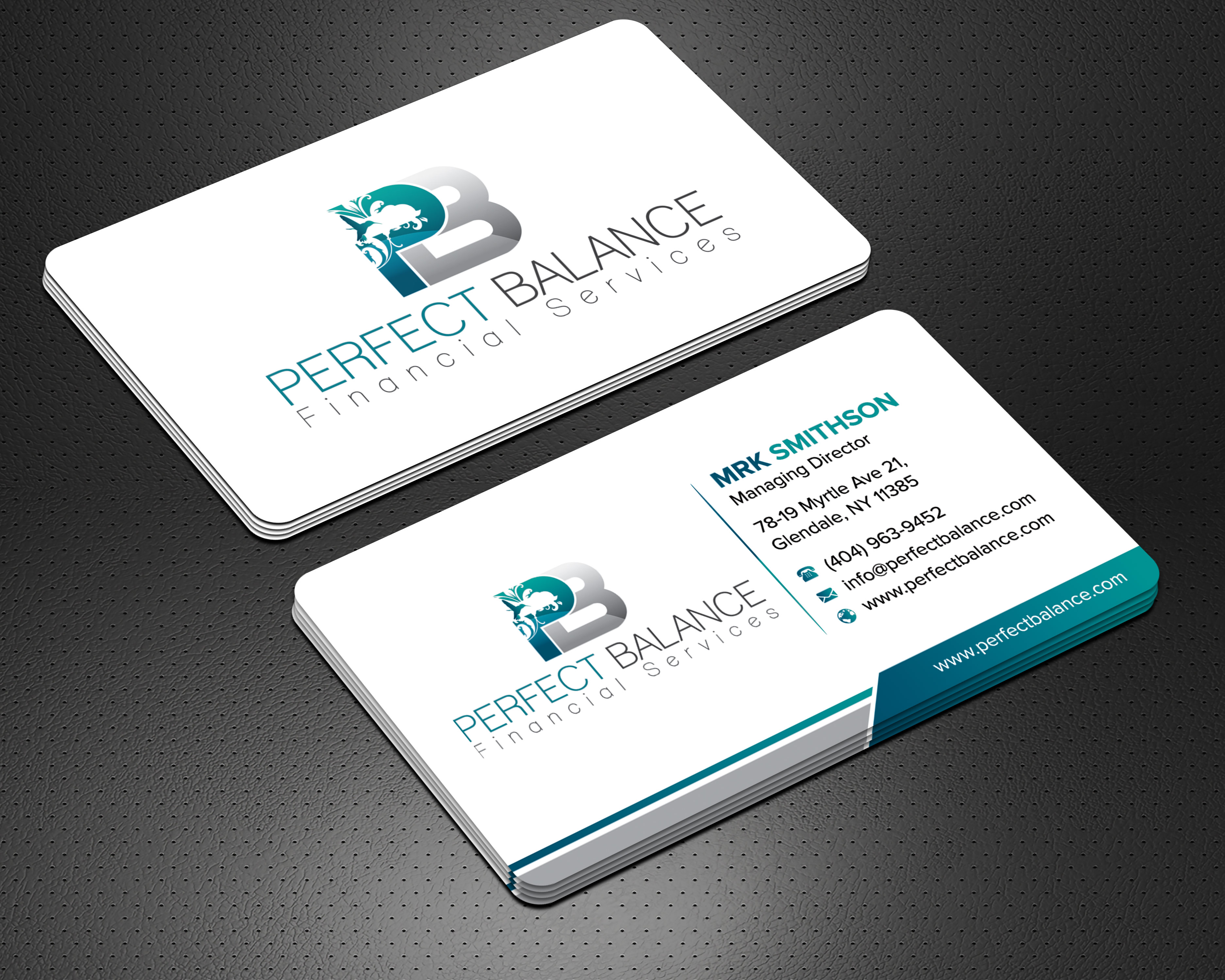 Design de Carte de Visite par sadikul islam pour Perfect Balance Financial Services | Design #30581860