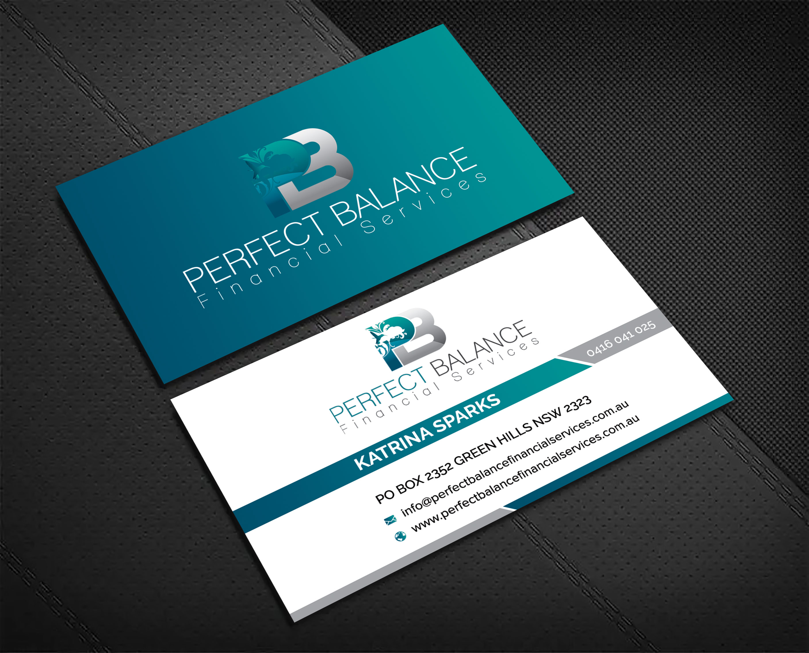 Design de Carte de Visite par sadikul islam pour Perfect Balance Financial Services | Design #30582816