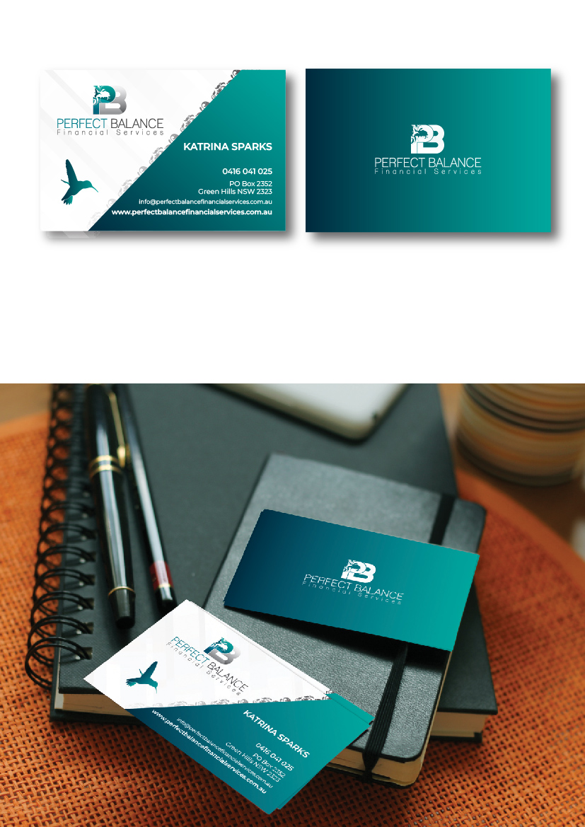 Visitenkarten-Design von r.benlak für Perfect Balance Financial Services | Design #30610023