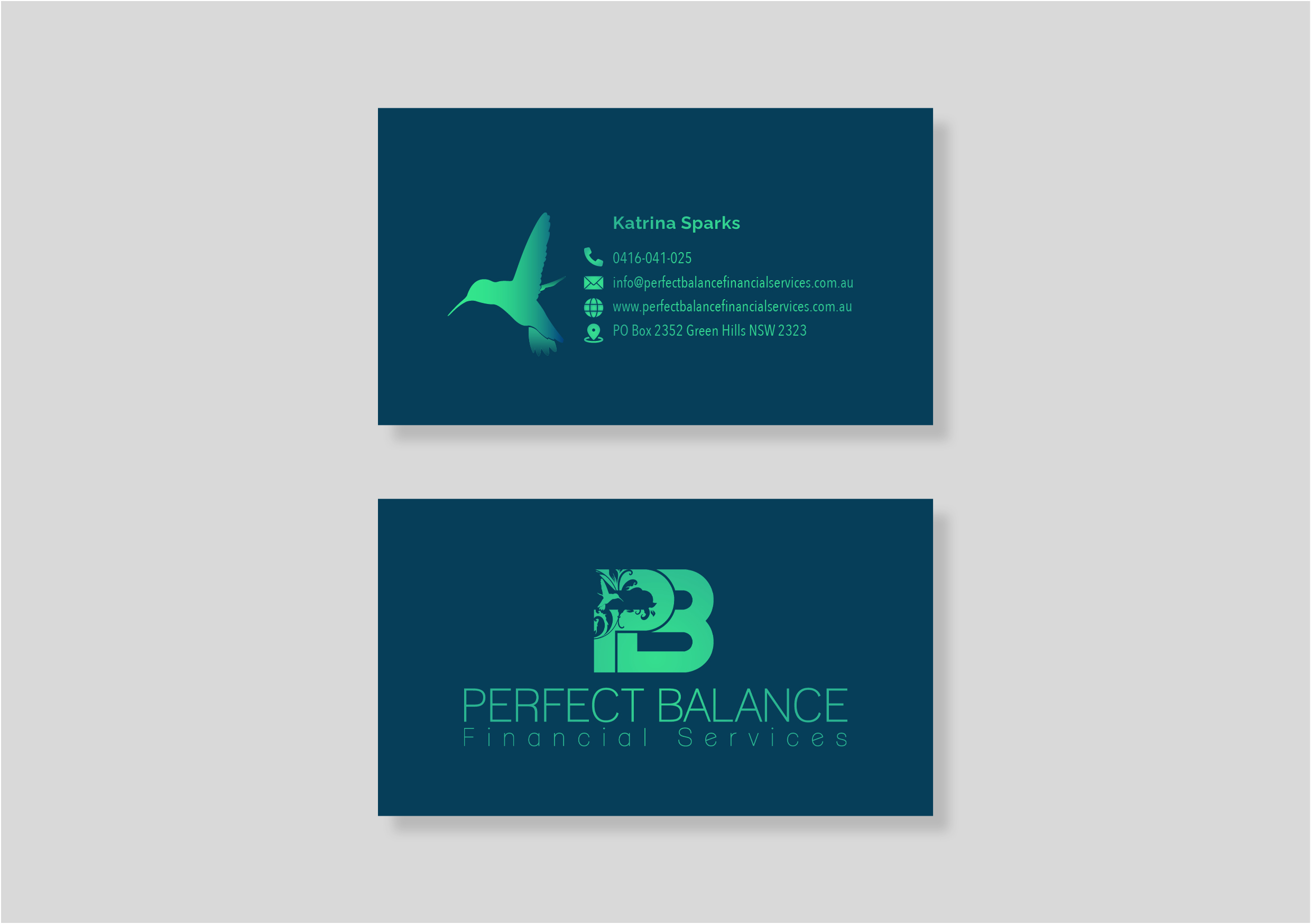Business Card Design by MarkoE for Perfect Balance Financial Services | Design #30600298