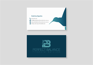 Business Card Design by MarkoE for Perfect Balance Financial Services | Design: #30600300