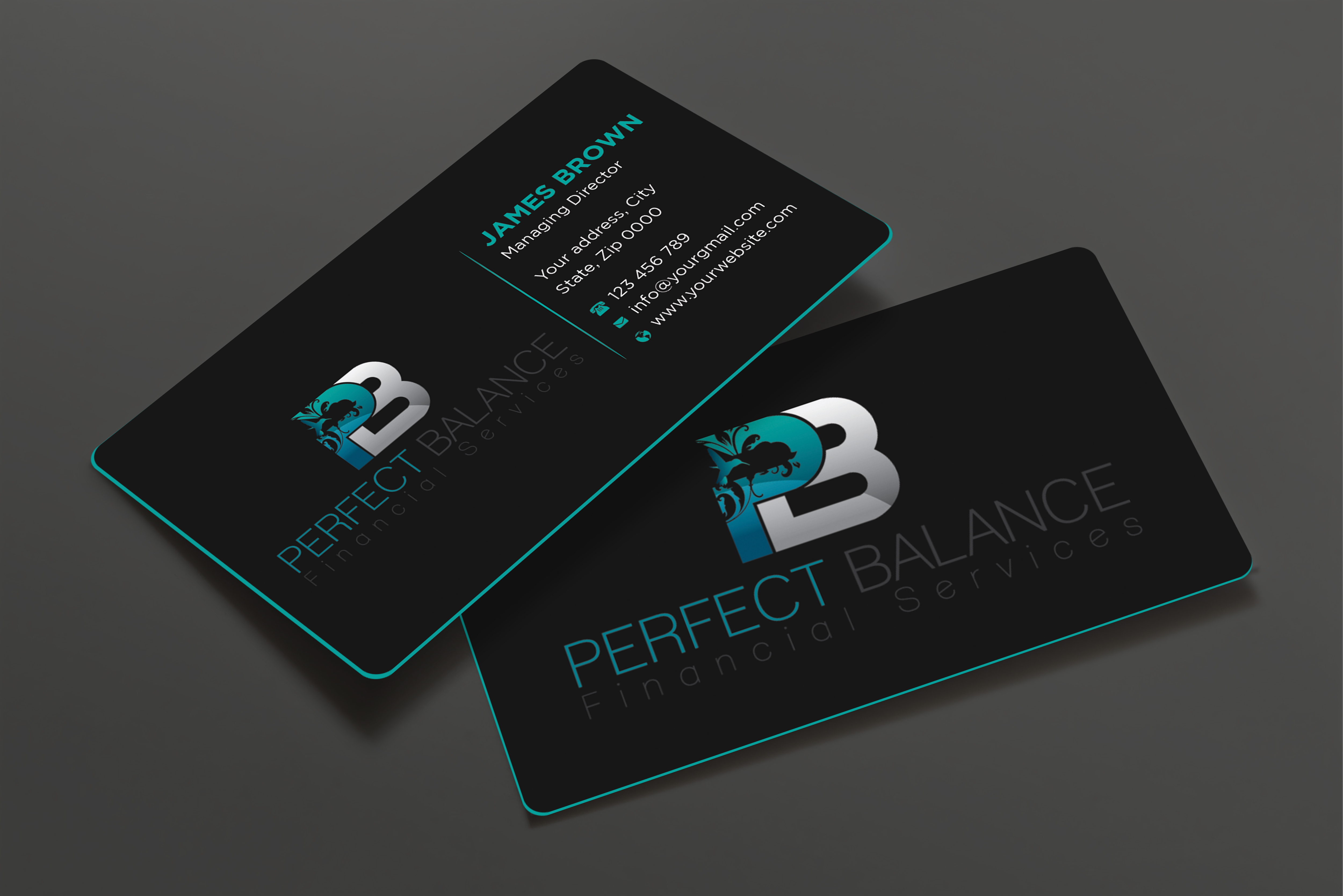 Business Card Design by Expert Bappy for Perfect Balance Financial Services | Design #30576684