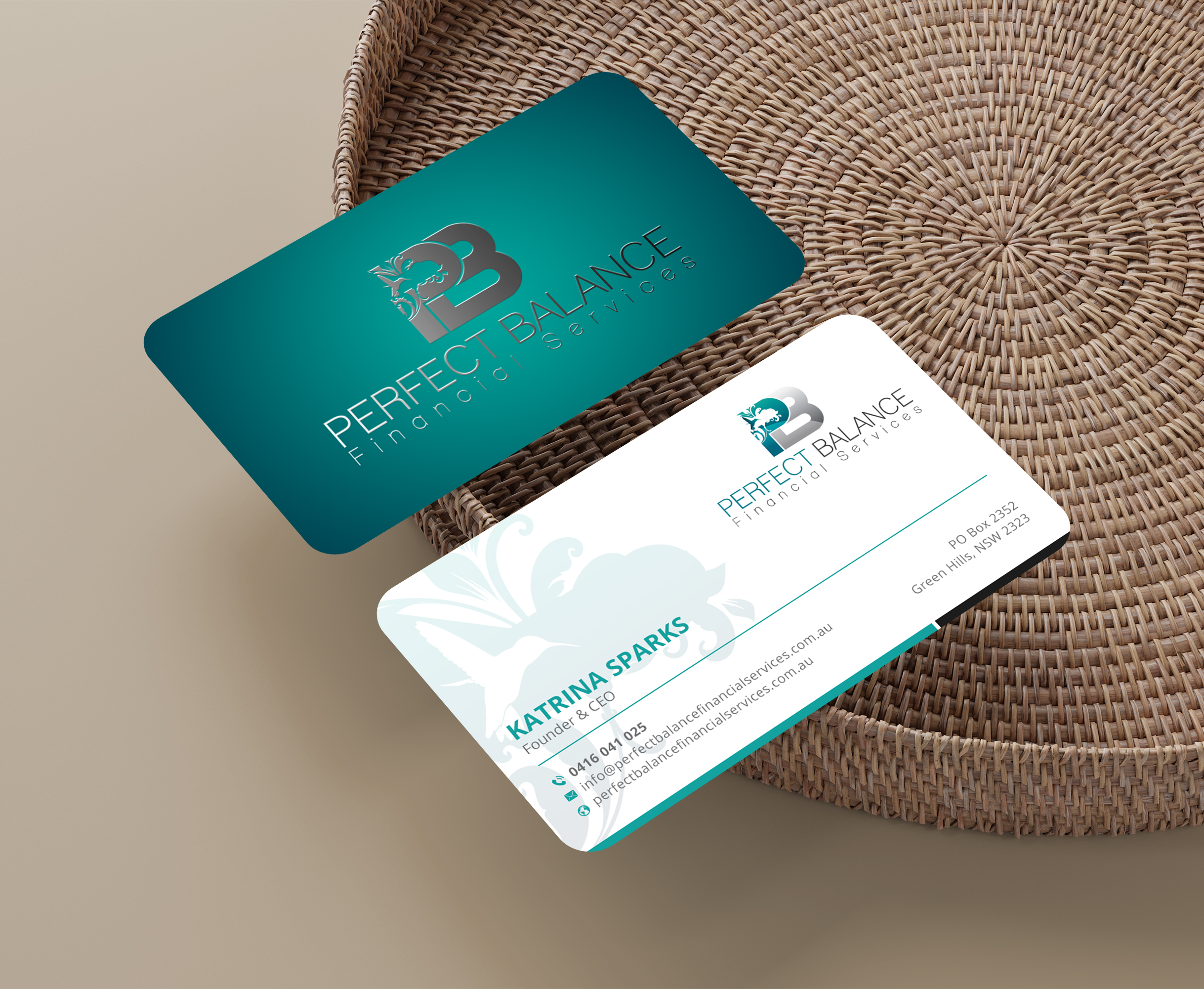 Business Card Design by Sun Moon Graphic Designer for Perfect Balance Financial Services | Design #30583763