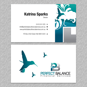 Design de Carte de Visite par YourLogoMaster pour Perfect Balance Financial Services | Design : #30600903