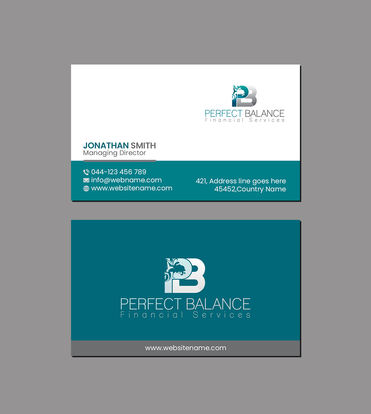 Design de Carte de Visite par Creations Box 2015 pour Perfect Balance Financial Services | Design #30578417