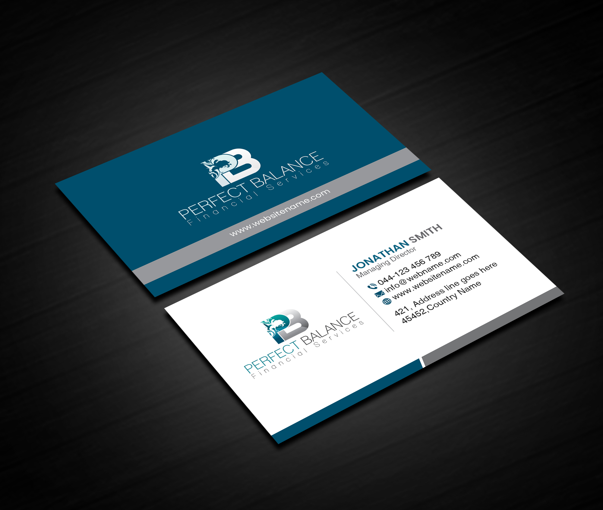 Business Card Design by Creations Box 2015 for Perfect Balance Financial Services | Design #30578419