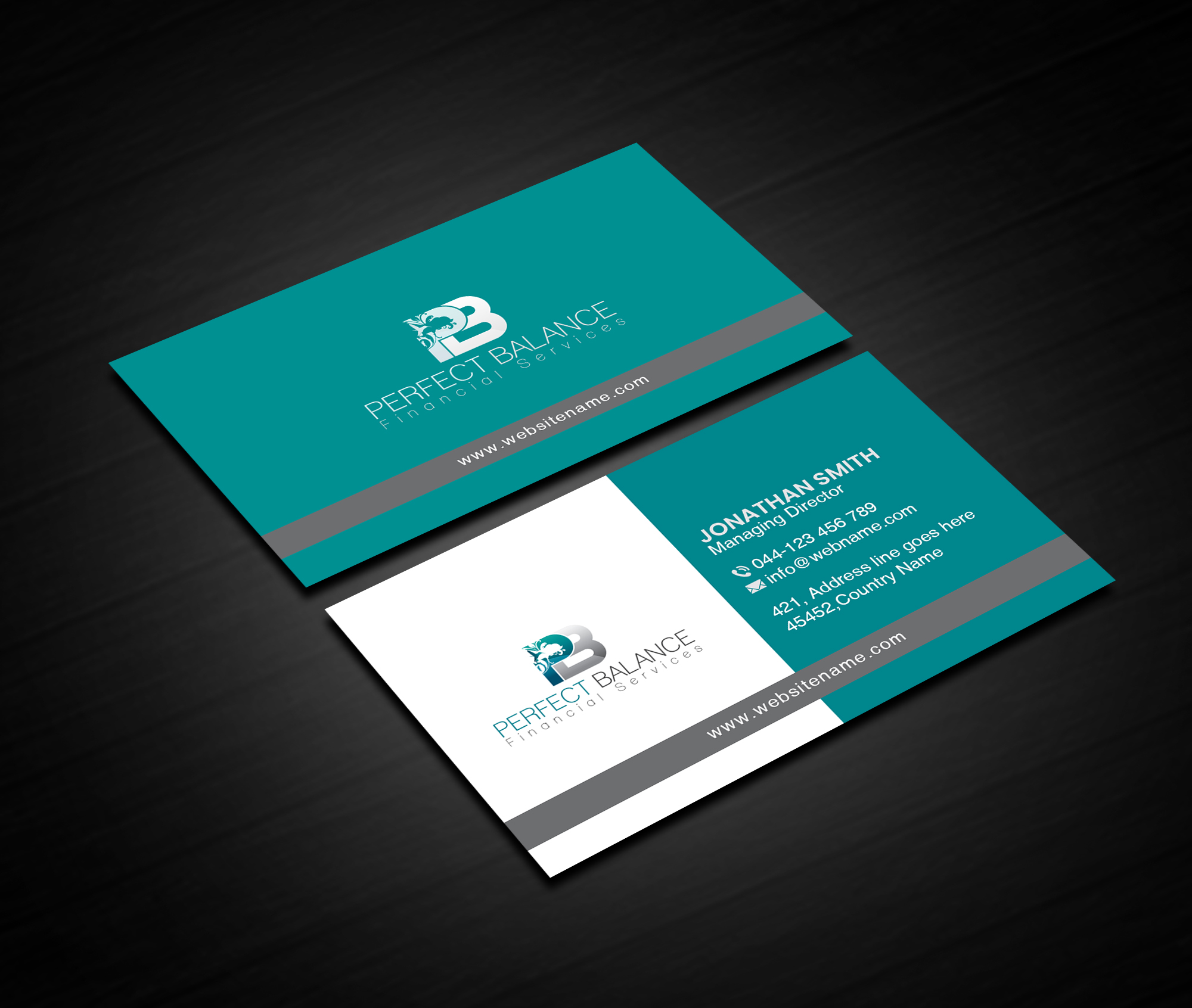 Business Card Design by Creations Box 2015 for Perfect Balance Financial Services | Design #30578420