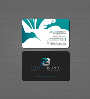 Design de Carte de Visite par Creations Box 2015 pour Perfect Balance Financial Services | Design : #30578470