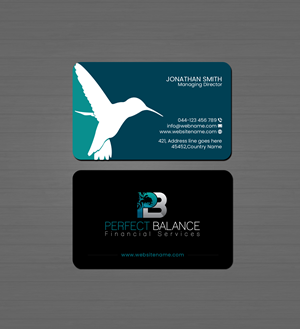 Design de Carte de Visite par Creations Box 2015 pour Perfect Balance Financial Services | Design : #30578472