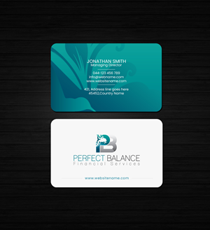 Design de Carte de Visite par Creations Box 2015 pour Perfect Balance Financial Services | Design : #30578475
