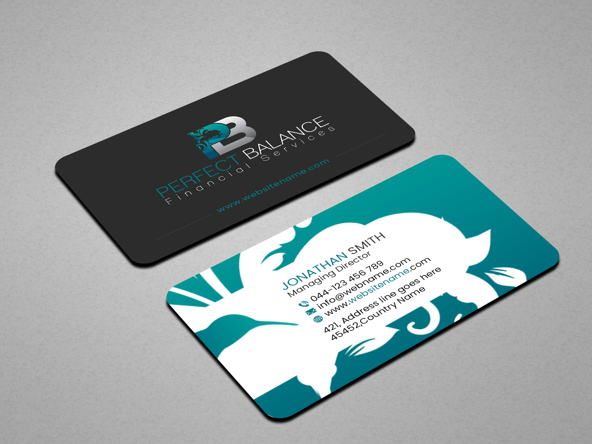 Business Card Design by Creations Box 2015 for Perfect Balance Financial Services | Design #30578477