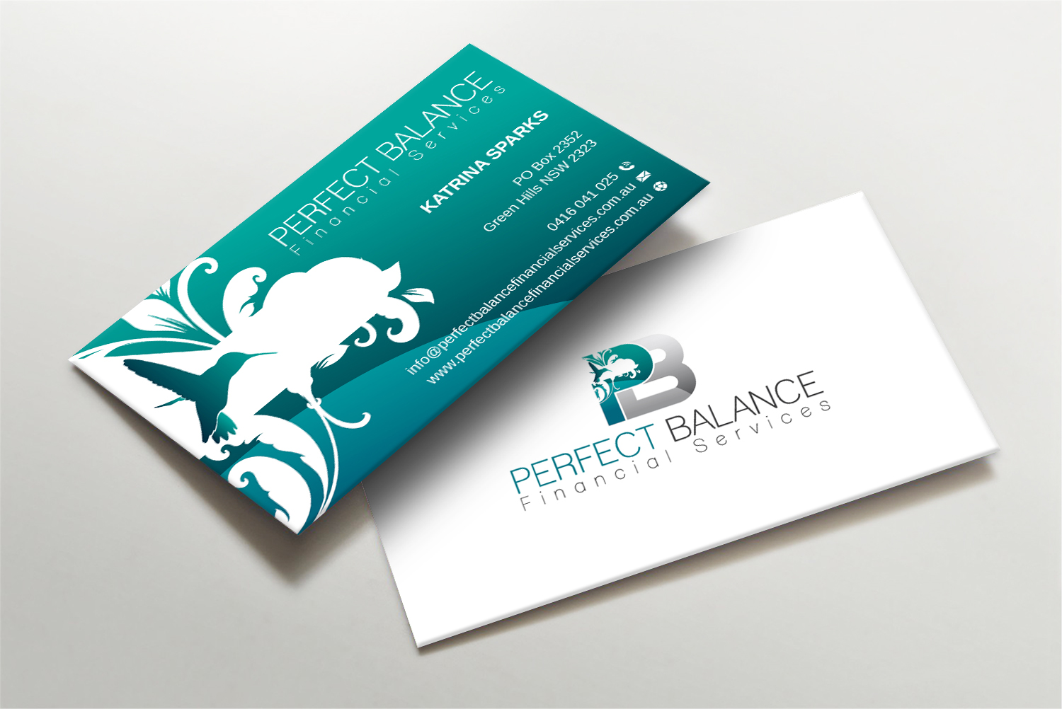 Business Card Design by LAXMI DESIGNHUB for Perfect Balance Financial Services | Design #30593121