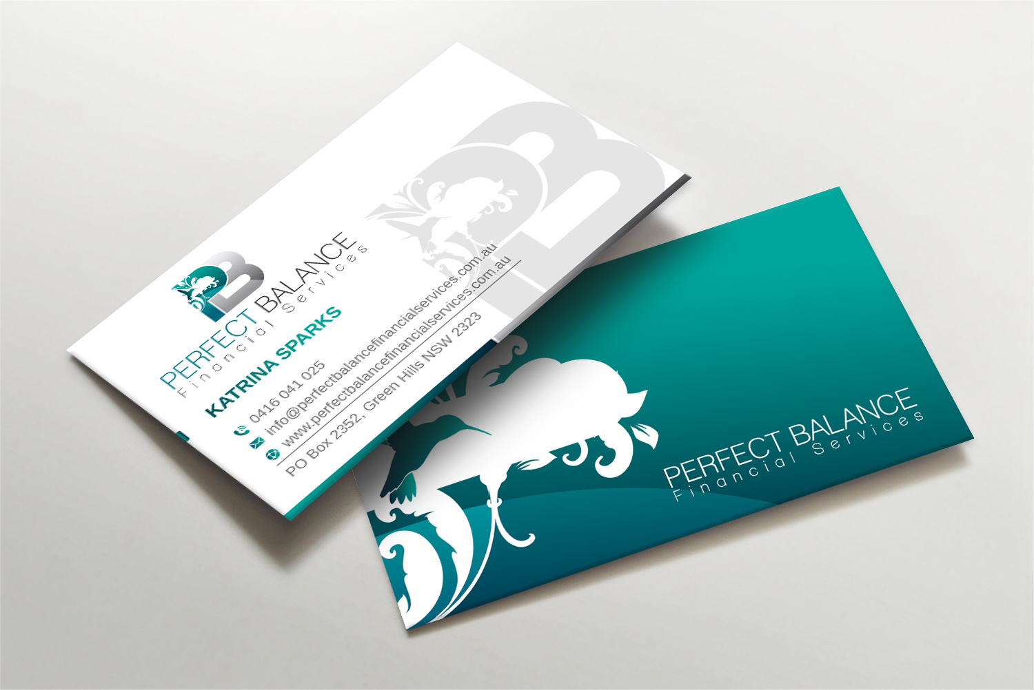 Business Card Design by LAXMI DESIGNHUB for Perfect Balance Financial Services | Design #30593147