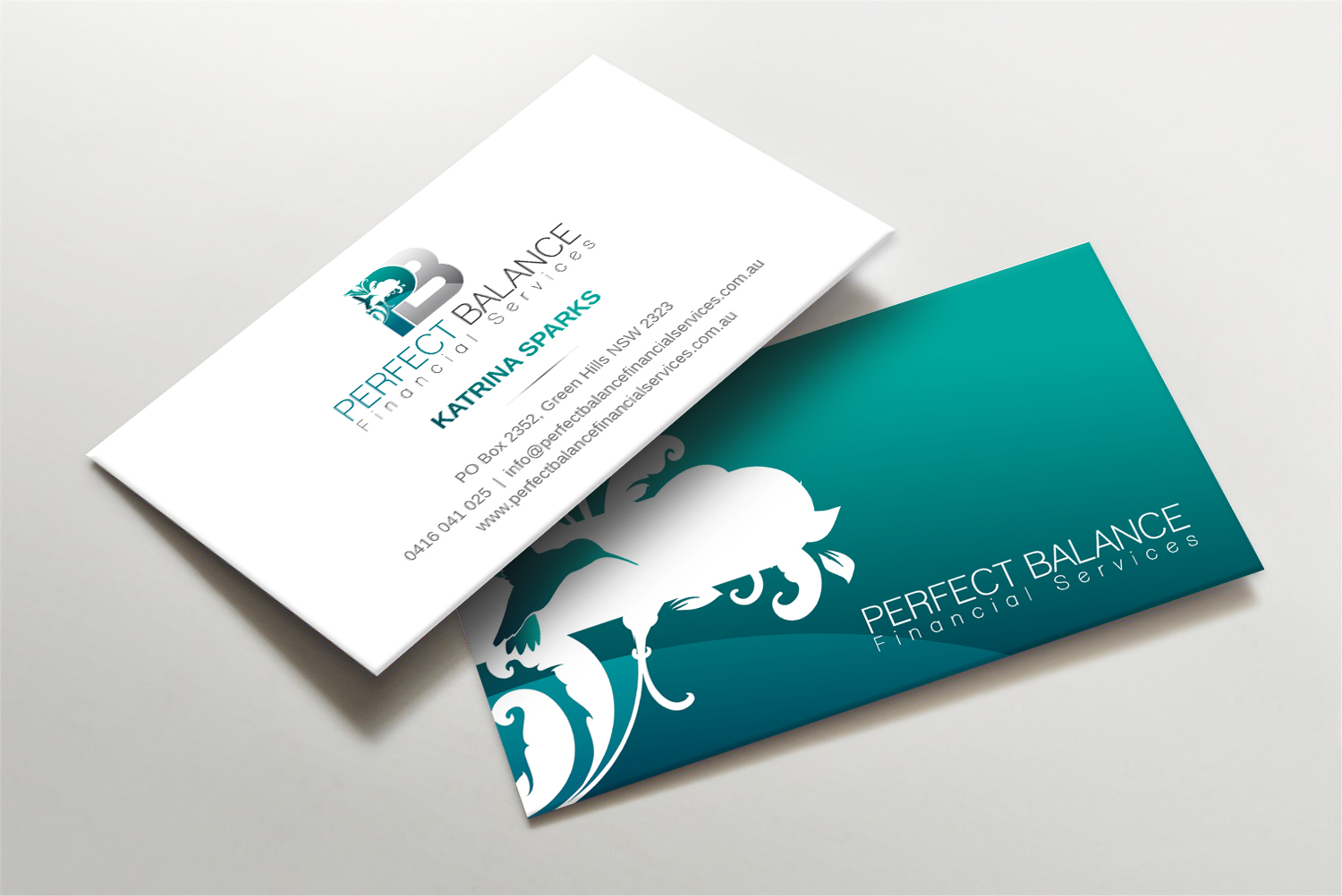Business Card Design by LAXMI DESIGNHUB for Perfect Balance Financial Services | Design #30593149