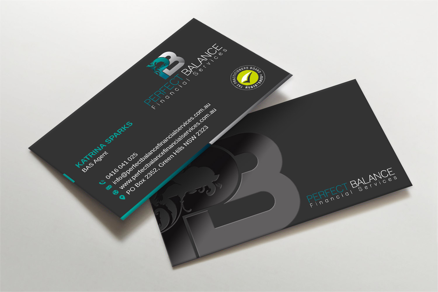Business Card Design by LAXMI DESIGNHUB for Perfect Balance Financial Services | Design #30634856