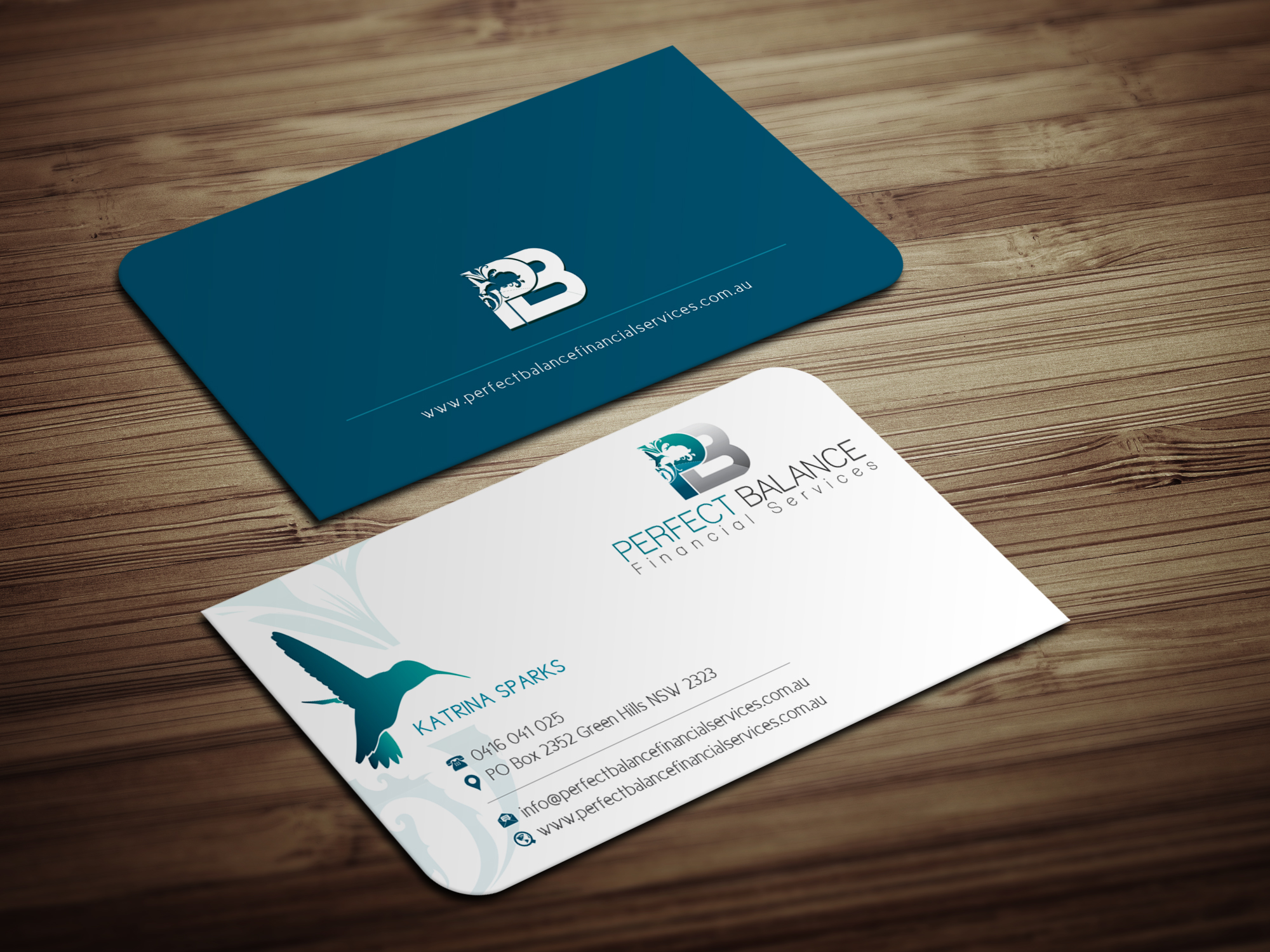Business Card Design by Magic of Art for Perfect Balance Financial Services | Design #30585513