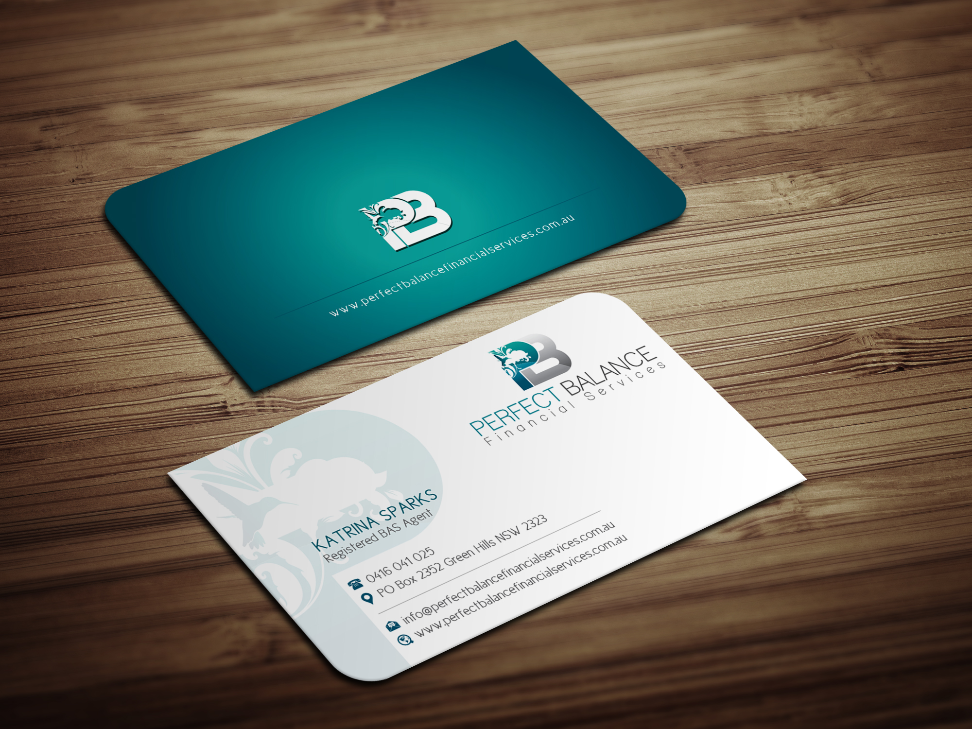 Business Card Design by Magic of Art for Perfect Balance Financial Services | Design #30591564