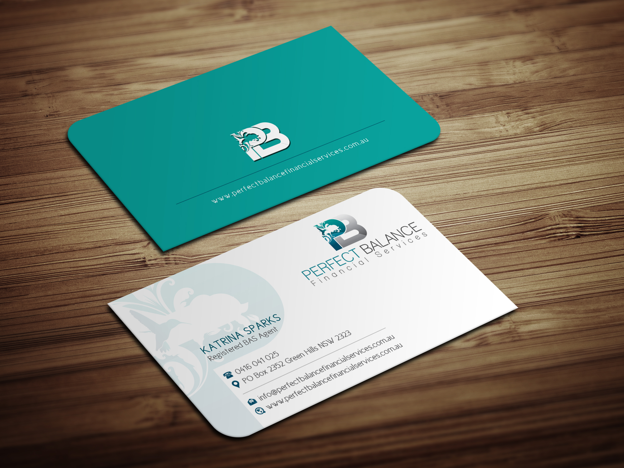 Business Card Design by Magic of Art for Perfect Balance Financial Services | Design #30591566