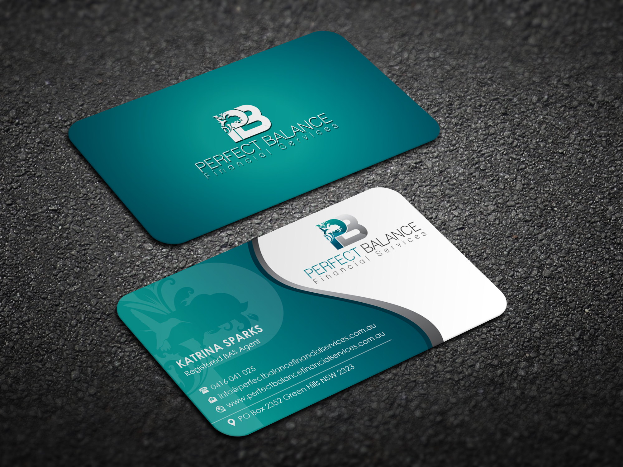 Business Card Design by Magic of Art for Perfect Balance Financial Services | Design #30601532