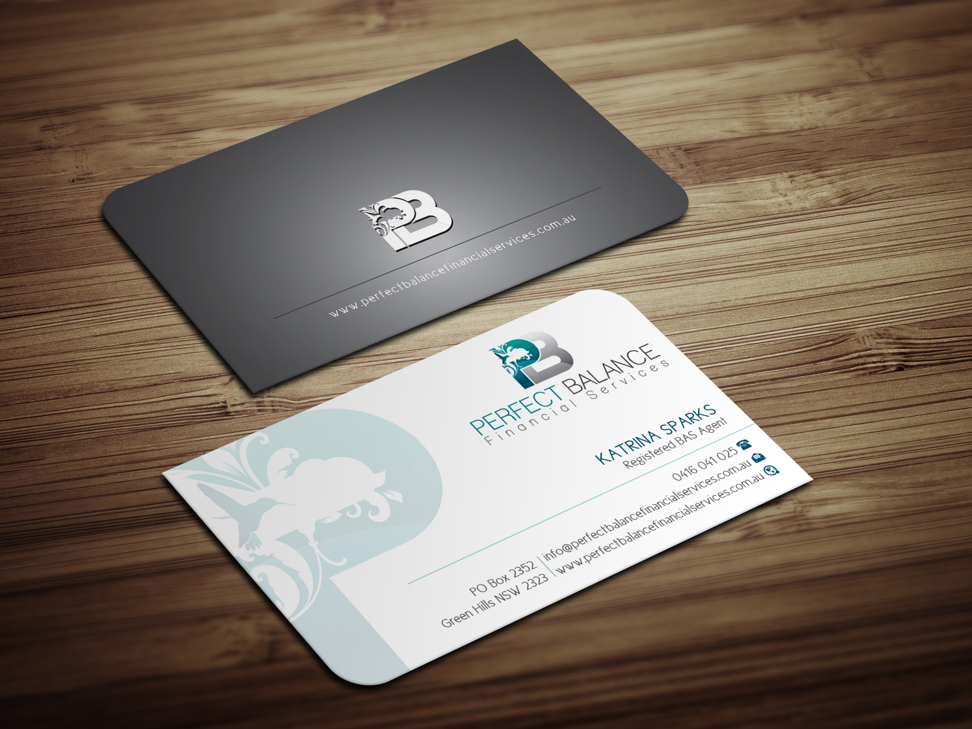 Business Card Design by Magic of Art for Perfect Balance Financial Services | Design #30601535