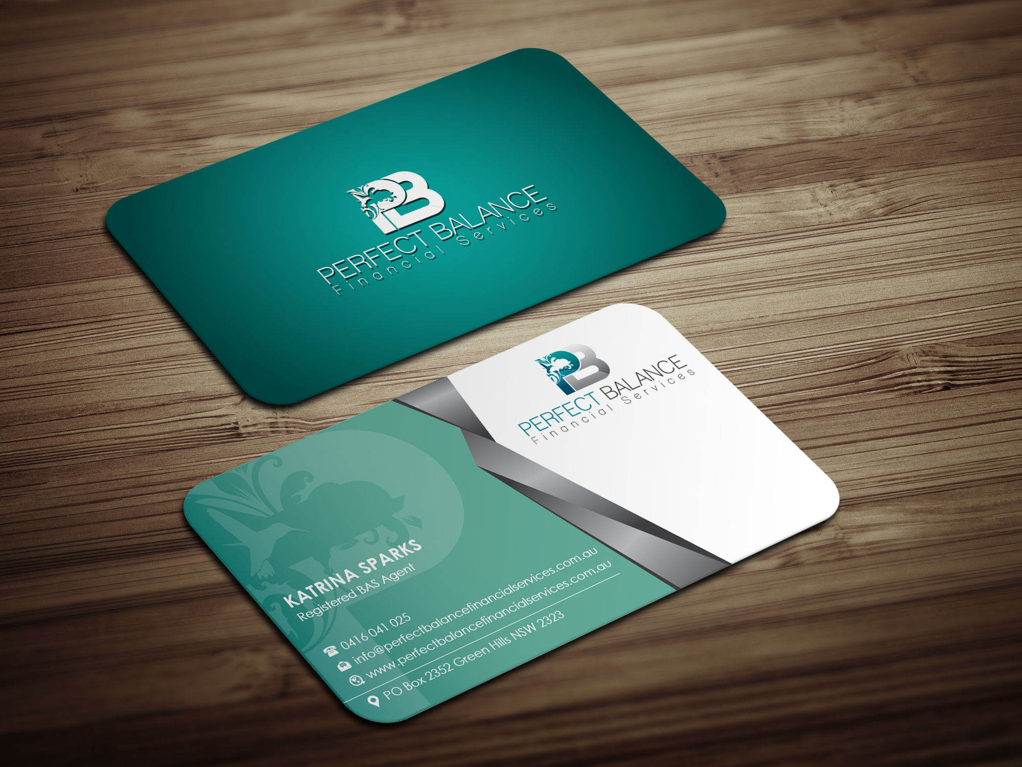 Business Card Design by Magic of Art for Perfect Balance Financial Services | Design #30621986