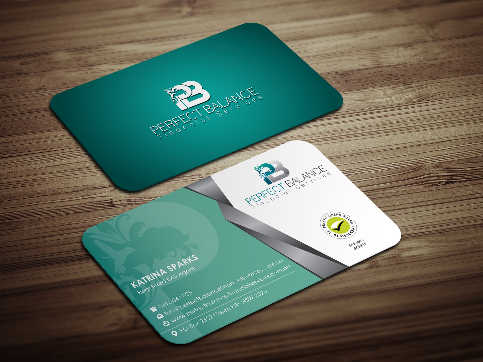 Business Card Design by Magic of Art for Perfect Balance Financial Services | Design #30622090