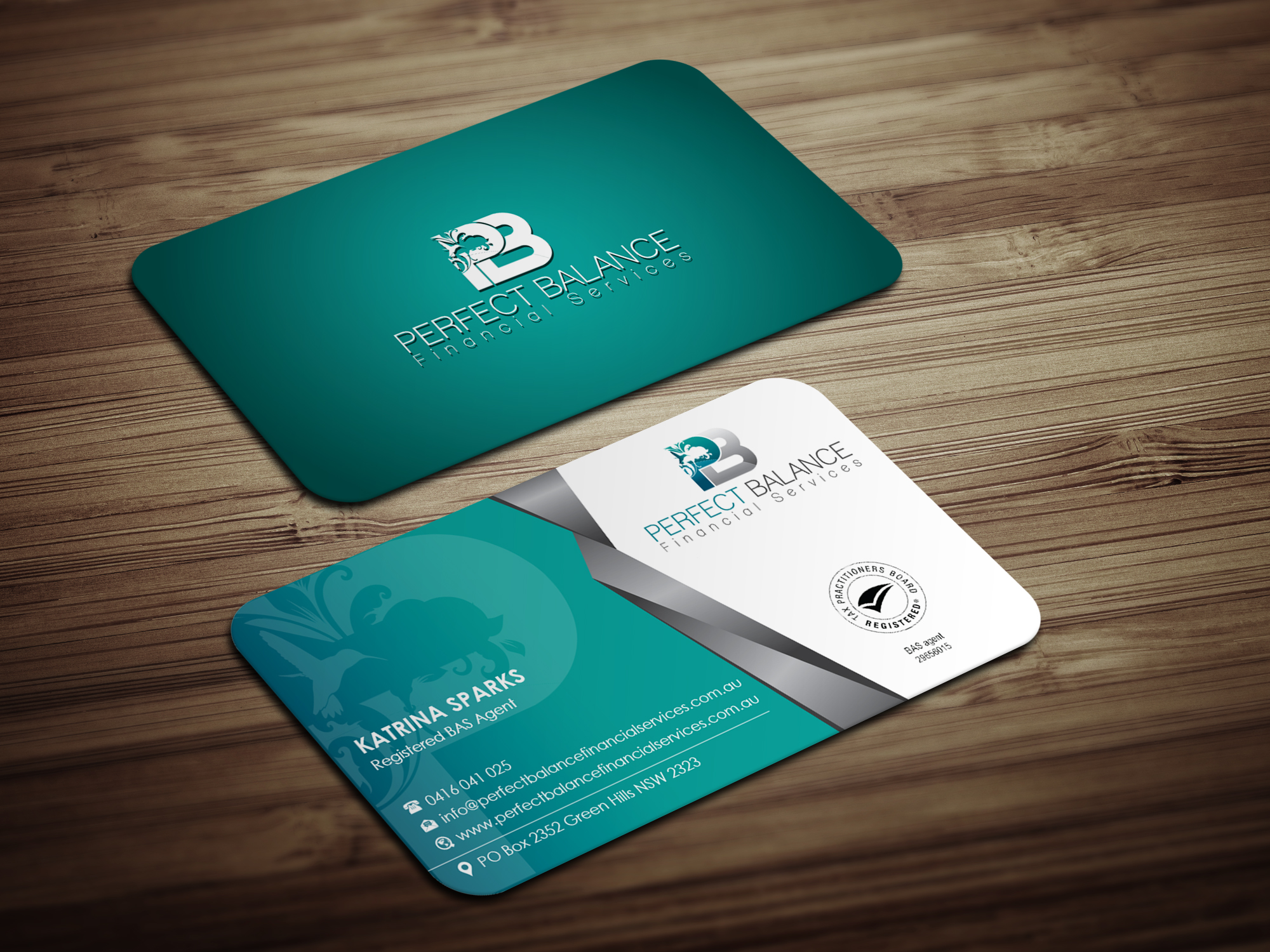 Business Card Design by Magic of Art for Perfect Balance Financial Services | Design #30622092