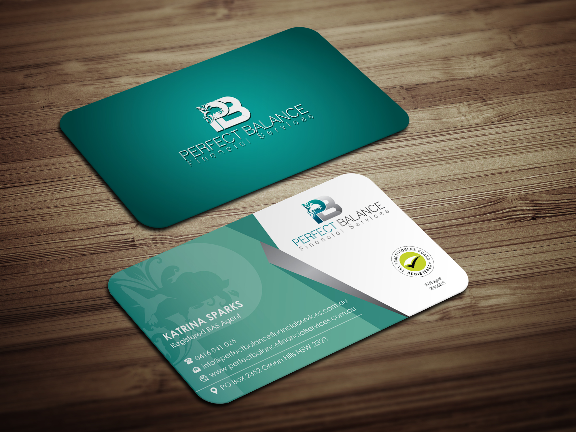 Diseño de Tarjeta de Presentación por Magic of Art para Perfect Balance Financial Services | Diseño #30622093