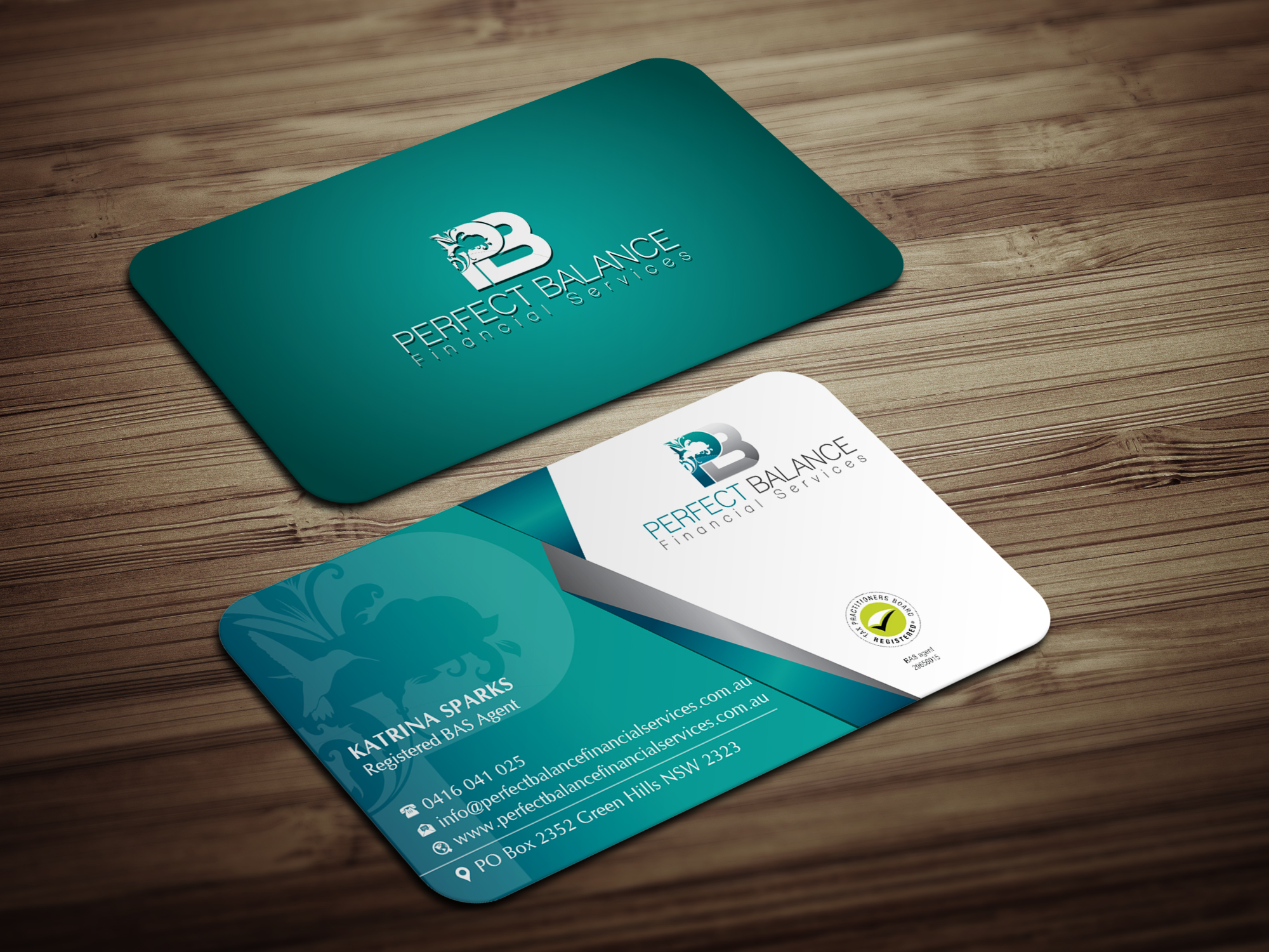 Business Card Design by Magic of Art for Perfect Balance Financial Services | Design #30628743
