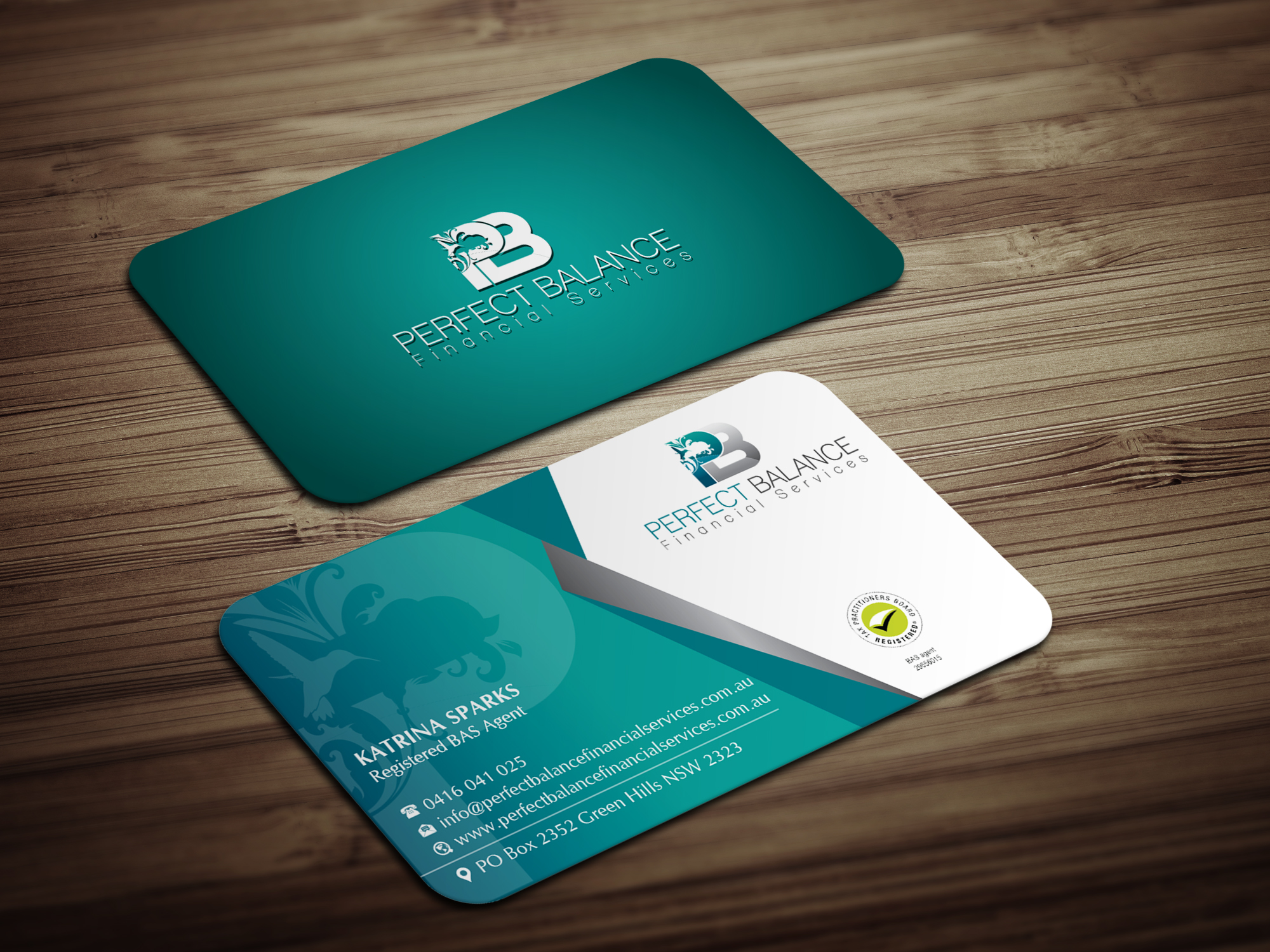 Business Card Design by Magic of Art for Perfect Balance Financial Services | Design #30628744
