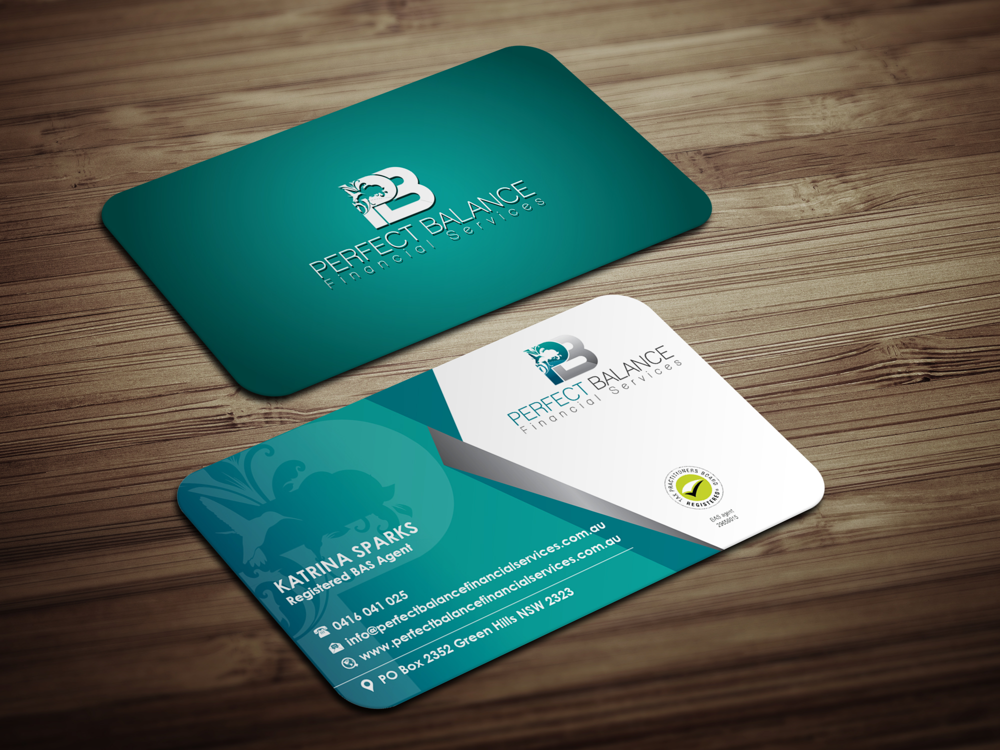 Business Card Design by Magic of Art for Perfect Balance Financial Services | Design #30628746