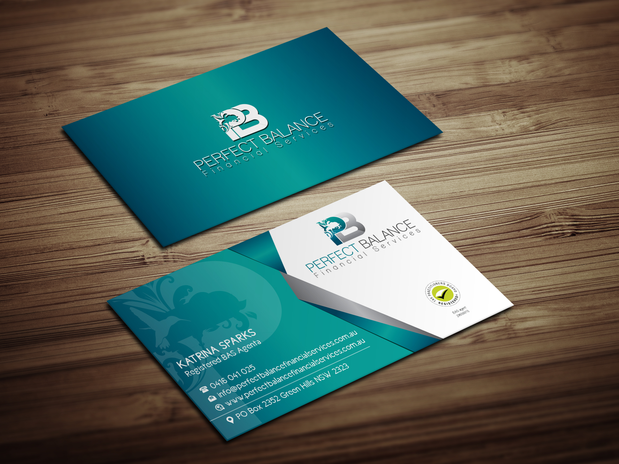 Business Card Design by Magic of Art for Perfect Balance Financial Services | Design #30635361