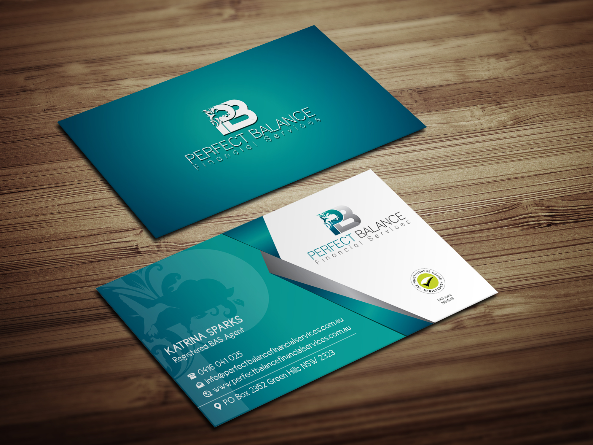 Business Card Design by Magic of Art for Perfect Balance Financial Services | Design #30642457