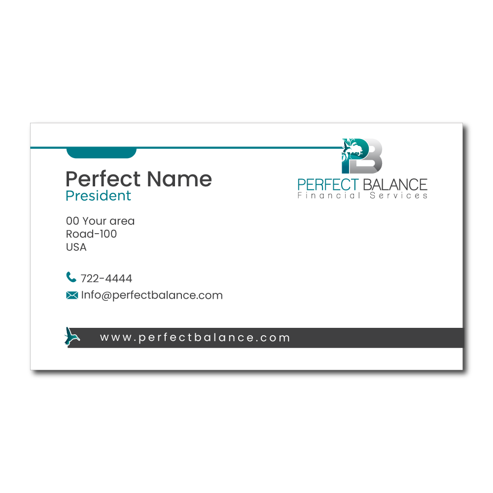 Business Card Design by tariqul 2 for Perfect Balance Financial Services | Design #30579059