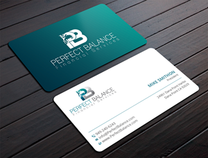Business Card Design by DesignShout for Perfect Balance Financial Services | Design: #30580235