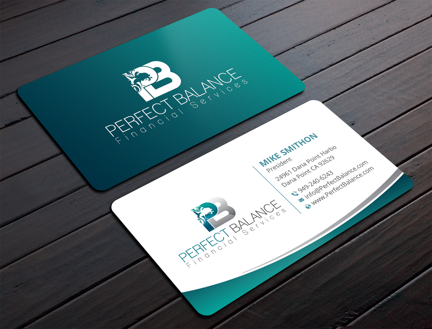 Business Card Design by DesignShout for Perfect Balance Financial Services | Design #30580253